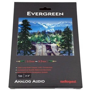 AudioQuest EverGreen 3.5mm to 3.5mm Audio Interconnect 1 Meter Cable - Picture 1 of 2