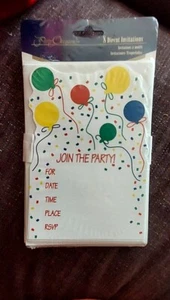 Party Occasion 8 Diecut Invitations - Picture 1 of 3