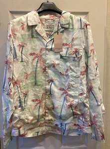 Scotch and Soda Printed Tencel-Hemp Blouson Palmtree Hawaii AOP Men’s XL $269.00 - Picture 1 of 10