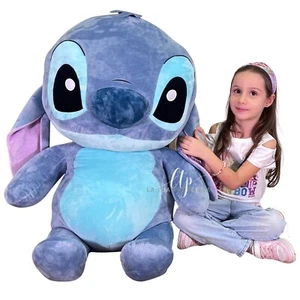 Stitch 70cm Seduto Peluche Morbido Gigante Disney Lilo Stitch Adulti Bambini - Photo 1/4