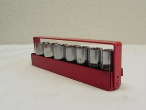 Matco Tools 7 Pc 3/8'' Dr. 8 Pt. SAE Double Square Socket Set w/Red Metal Holder - Bild 1 von 18