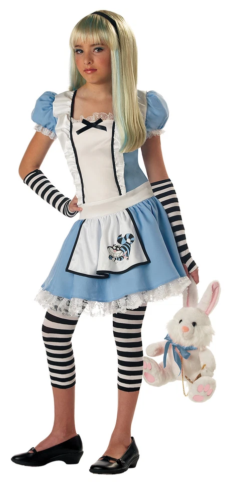 Disfraz de libro de cuentos de preadolescente de Alicia en el país de las maravillas Foto 1 de 1