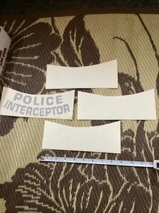POLICE VEHICLES WINDOW DECALs— INTERCEPTOR Ford CROWN VICTORIA TAURUS EXPLORER - Foto 1 di 4