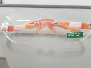 Nuovi COLORI UNITI DI BENETTON BBO 4581 45-15mm Rosa 08/04 Occhiali Montatura - Foto 1 di 9
