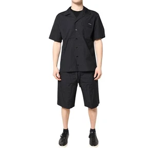 DOLCE & GABBANA Sleepwear Black Cotton Men Pajama Set 37/US14.5/XS RRP 1120usd - Picture 1 of 10