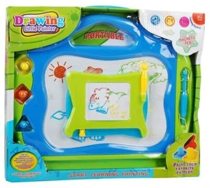 XL MAGISCHE Zaubertafel REGENBOGEN Kinder Maltafel Magnet Tafel 37 x 30cm + mini - Bild 1 von 4