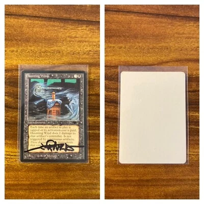 MTG ✨Signed HAUNTING WIND Artist Proof✨Antiquities MINT Reserve List MENGES Art - Image 1 of 4