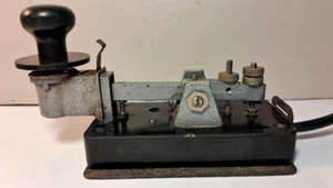 Vintage Wojskowy Kod Morse'a Telegraf Key Radio R-102 Rosyjski Związek Radziecki 1966 - Zdjęcie 1 z 17