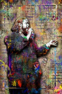 Barry White Poster, Barry White Soul Music Tribute Fine Art Free Shipping US - Picture 1 of 8