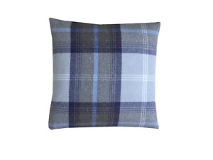 Balmoral  Oxford Blue Tartan Check tweed Decorative Scatter cushion cover