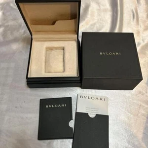 Orologio uomo Bvlgari bianco scatola vuota custodia regalo libretto vintage mzmr A - Foto 1 di 4