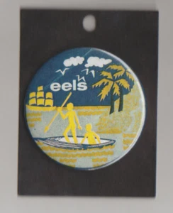 PARRAMATTA  EELS   SUPPORTERS BUTTON  NEW Size 5.5cm  Diam - Bild 1 von 2