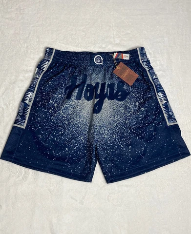 Georgetown Hoyas NCAA Mitchell & Ness Spray Paint Swingman Shorts Men’s Size XL Cover