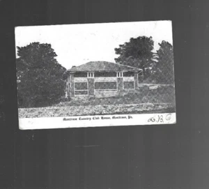 MONTROSE PA VINTAGE POSTCARD bw COUNTRY CLUB HOUSE BUILDING 1907 - Picture 1 of 2