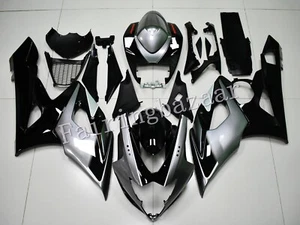 Fit for 2005 2006 GSXR1000 Black Silvery Gray ABS Injection Bodywork Fairing Kit - Picture 1 of 6