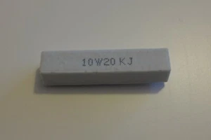 10W Wire wound Cement Resistors  1K, 2K, 3.3K, 4.7K, 5K, 10K, 15K, 20K, 100K -5% - Picture 1 of 60