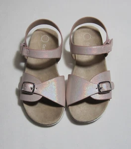 Toddler Girls Footbed Sandals Blush, NWT, cat & Jack - Picture 1 of 5