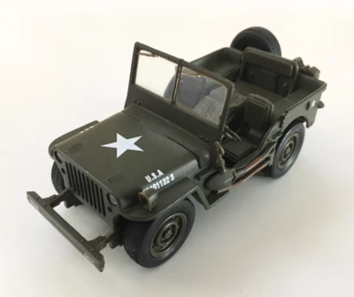 New Ray Jeep Willys U.S.A. Army Green 1:32 Diecast Model Car - Image 1 of 4