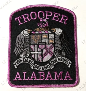 ALABAMA STATE TROOPER BRUSTKREBSBEWUSSTSEIN ROSA PATCH (PK) - Bild 1 von 3