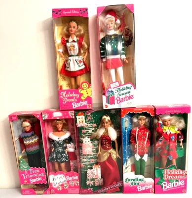 Lote de 7 deseos de vacaciones Barbie 2009 - diversión de violing - sueños de vacaciones - diversión festiva Foto 1 de 4