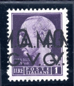 AMG.VG. - Lire 1 varietà doppia soprastampa - Picture 1 of 1