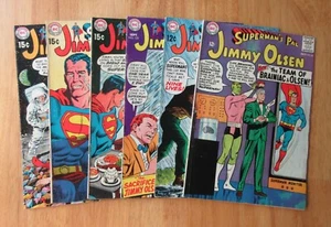 Lot of *6* '60s JIMMY OLSEN! 86/Brainiac! (VG), 119, 123, 124, 125, 126 (FN/FN+) - Picture 1 of 8