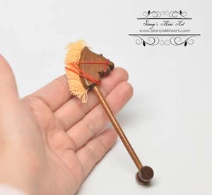 1:12 Puppenhaus Miniatur Stock Pferd Nussbaum AZ T8466 - Bild 1 von 1