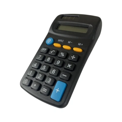 SMALL/MINI POCKET CALCULATOR School Office Home Stationery 8 Digit Solar Power - Image 1 of 2