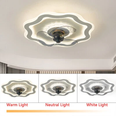 Ceiling Fan Lamp 3-Stage Forward Return Quiet Fan Remote Control LED - Image 1 of 4