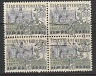 Czechoslovakia 1965 Historical Places 30h Used Block of Four A19P4F194