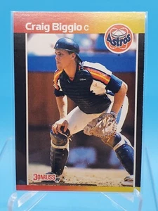 1989 Donruss #561 Craig Biggio DP RC - Error card, no dot after the Inc on back - Picture 1 of 3