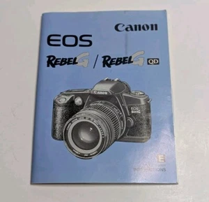 Canon EOS Rebel G INSTRUCTION MANUAL - Picture 1 of 3