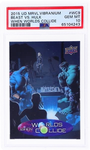 2015 Marvel Vibranium Beast/Hulk When Worlds Collide #WC9 PSA 10 - Picture 1 of 2