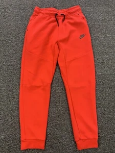 Nike Sportswear Boy’s Tech Fleece Joggers Youth Large University Red Black - Picture 1 of 10