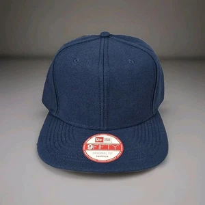 New Era 9Fifty Hat Cap Snapback Trucker Hat Navy Blue OSFM Original Fit Blank - Picture 1 of 9