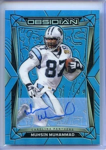 2024 Panini Obsidian Autograph - Blue 17/25 Muhsin Muhammad - Picture 1 of 1