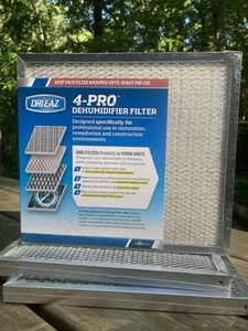 DRIEAZ 4-Pro Dehumidifier Filter 10” X 11” Set Of Six New In Original Wrapper - Picture 1 of 4