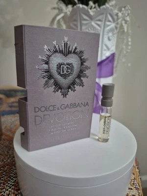 DOLCE & GABBANA "Devotion" EDP para hombres muestra en spray 0,05 oz/1,5 ml nuevo en caja Foto 1 de 4