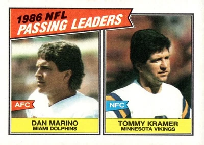 1987 Topps - Dan Marino, Tommy Kramer #227 Foto 1 de 2