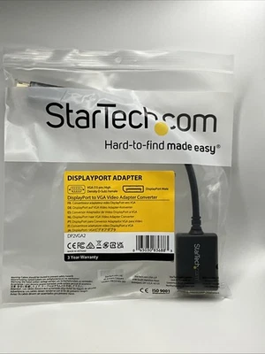 StarTech DP2VGA2 Display Port to VGA Video Adapter - Black - Image 1 of 3