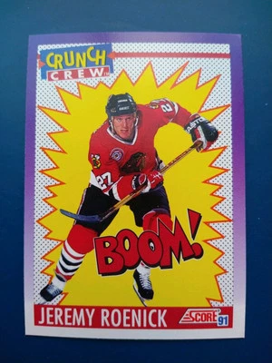 1991 Score Jeremy Roenick #305 Chicago Blackhawks - Image 1 of 2