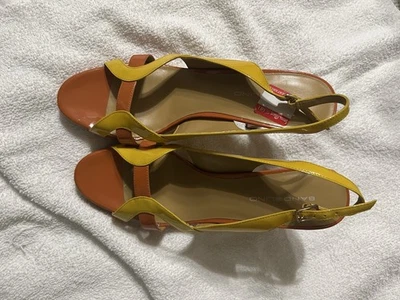 Novo Salto Plataforma Bandolino Amarelo Cor Laranja [9.5] - Imagem 1 de 4