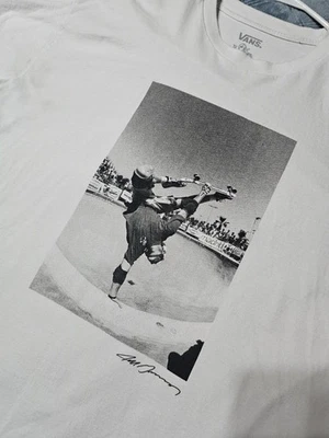 Jeff Grosso "Sad Plant" x Vans "Off The Wall" White XL T-Shirt Skateboard  - Image 1 of 4