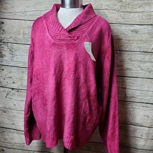 Suéter KAREN SCOTT Rosa Otoño Cuello GRANDE Pullover - Imagen 1 de 5