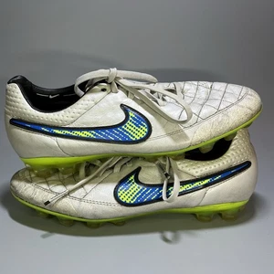Nike Tiempo Legend White Leather Football Boots Cleats US 6.5 UK 6 Soccer - Picture 1 of 8