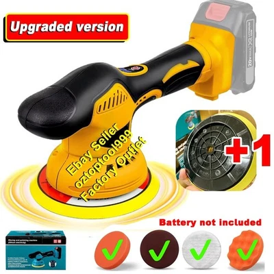 8 Speed Cordless Car Polisher Sander Buffer  Polisher For DeWalt 18 20V Battery - image 1 of 4