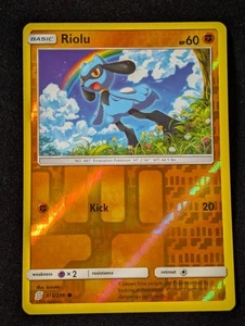 Riolu 115/236 - SM Unified Minds Reverse Holo LP Pokemon TCG - Picture 1 of 2