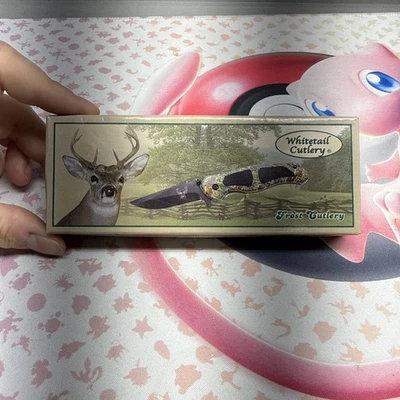 New In Box Whitetail Cutlery (WT-087CA) 4 3/4 Assisted Opening Knife w/ Sheath - Image 1 of 4