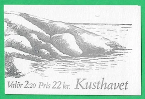SVERIGE/SWEDEN ~ COASTAL WILDLIFE STAMP BOOKLET 1988 ~ MNH - Picture 1 of 2