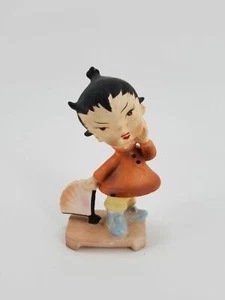Antike Vintage Japanische Mädchen Statue - Bild 1 von 6